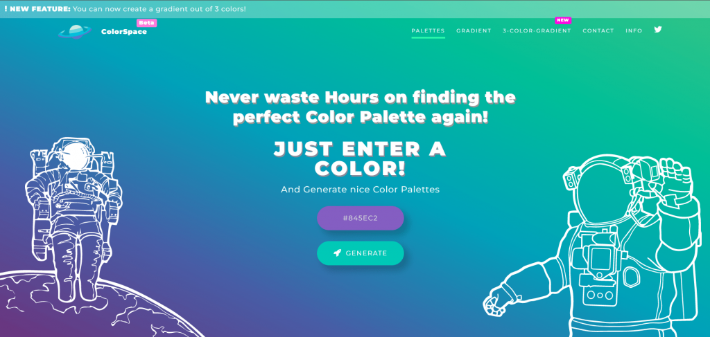 Site Suggesting Colors Compatible with the Color of Your Choice
